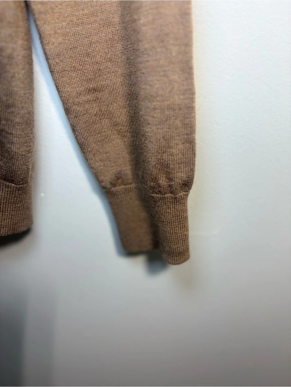 J. Crew Men's V-Neck Sweater in Chestnut Brown